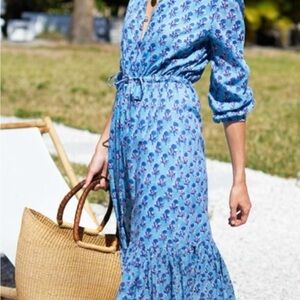 EMERSON FRY Floral Blue Dress